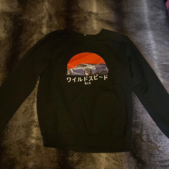 Shein black crewneck, with Nissan GTR graphic - Picture 1 of 1